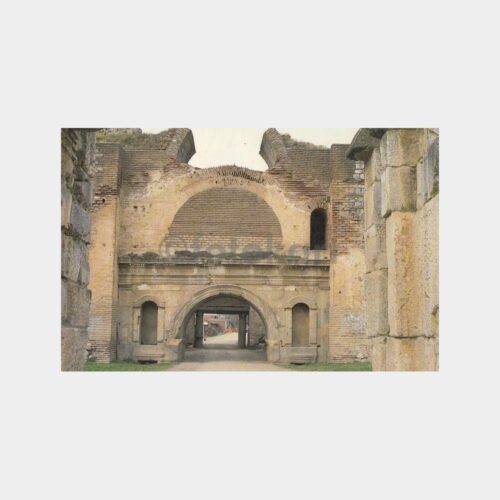 1978 İznik İstanbul Kapısı Görünüş Kartpostal