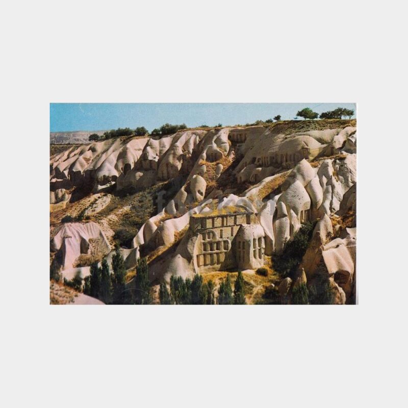 1977 Kapadokya Uçhisar Kaya Oteli Konulu Kartpostal