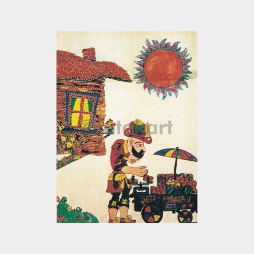 Karagöz Hacivat Konulu Kartpostal