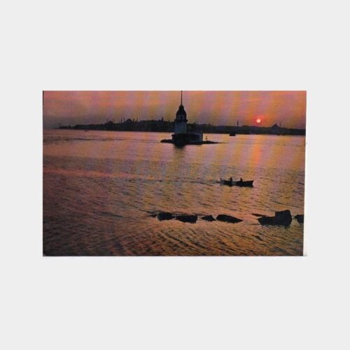 1978 İstanbul Kız Kulesi Görünüş Kartpostal
