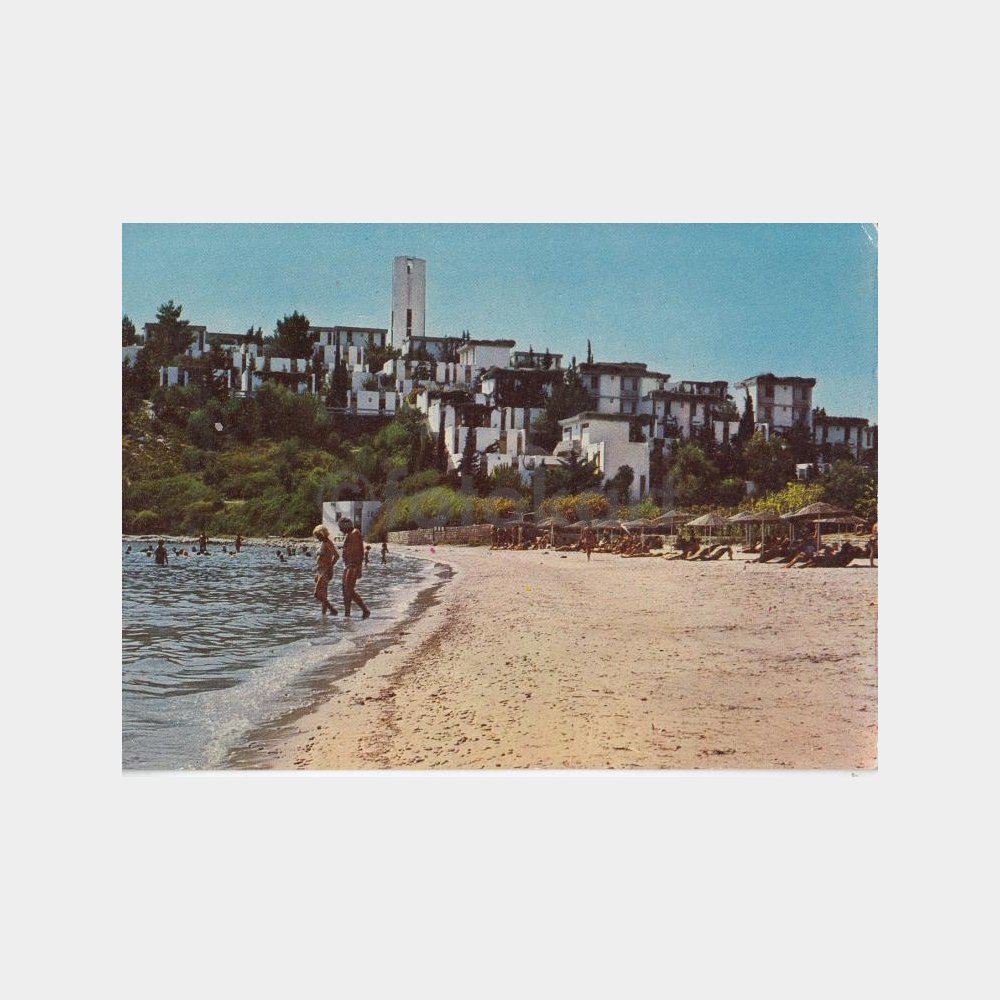 1968 Kuşadası Fransız Tatil Köyü Görünüş Kartpostal