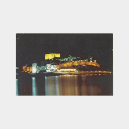 1970 Kuşadası Gece Görünüş Kartpostal