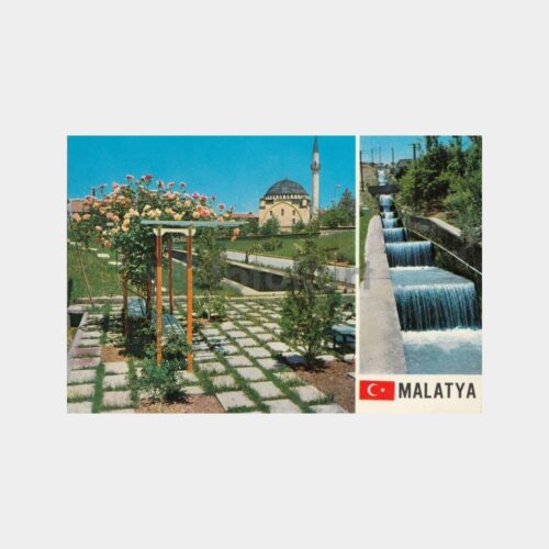 1974 Malatya Kernek Park Kartpostal