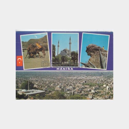1976 Manisa 4 Görünüş Kartpostal
