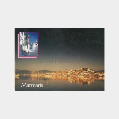 2000 Marmaris Denizden Görünüş Kartpostal