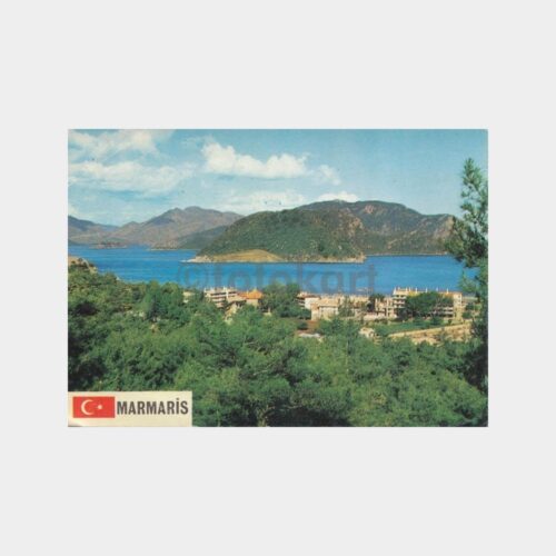 1980 Marmaris Genel Görünüş Kartpostal