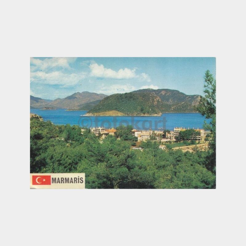 1980 Marmaris Genel Görünüş Kartpostal