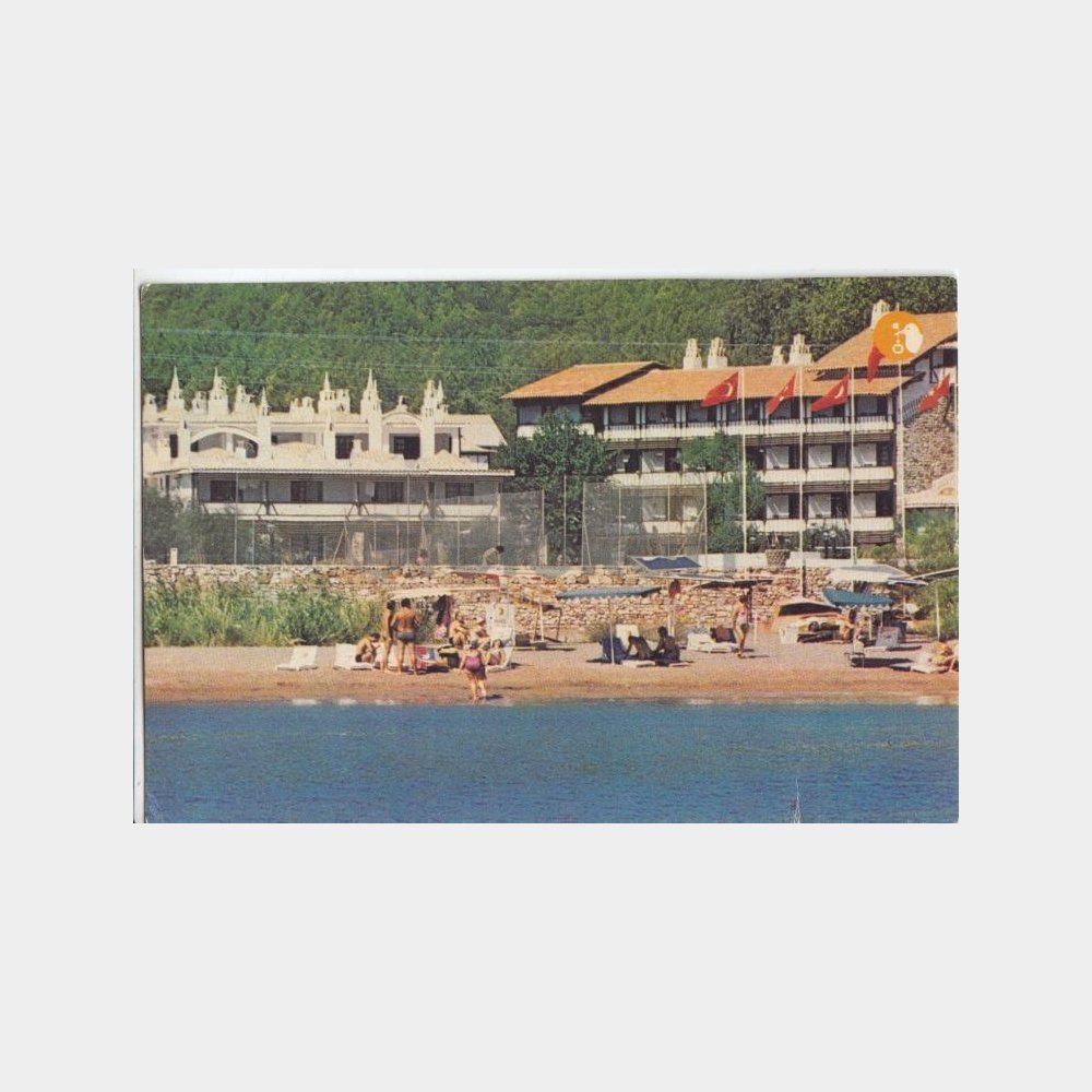 1978 Marmaris Martı Tatil Köyü Görünüş Kartpostal