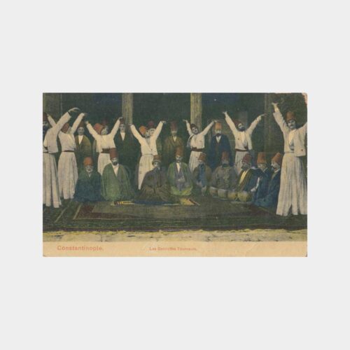 1920 Mevlana Semazenler Konulu Kartpostal