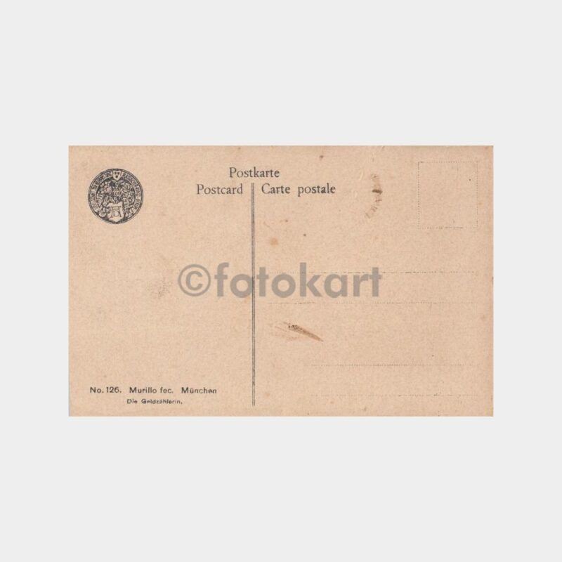 1930 Meyveci Kızlar Tablo Fantezi Kartpostal - Görsel 2