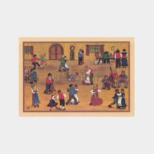 1974 Müzik ve Dans Fantazi Tebrik Konulu Kartpostal