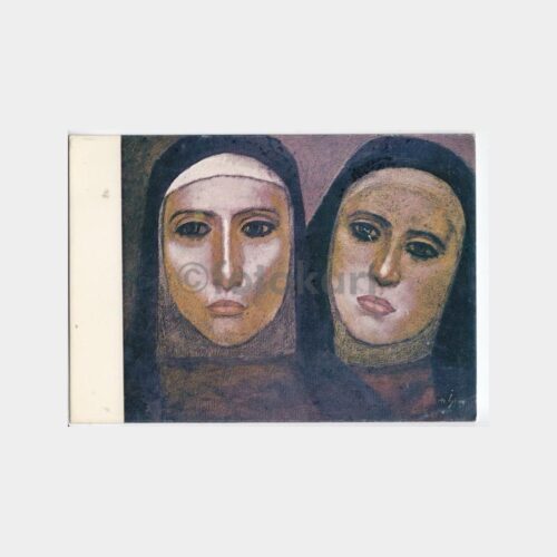 Ressam Nuri İyem - İki Eltiler Tablo Kartpostal