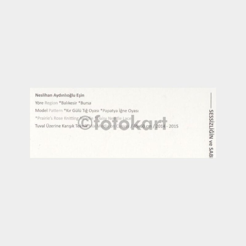 2015 Ressam Neslihan - TC Özel Tablo Pulu ve Kartı - Görsel 4