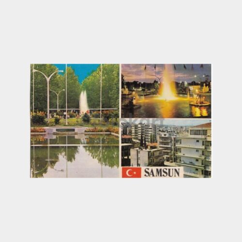 1978 Samsun Park Konulu Kartpostal