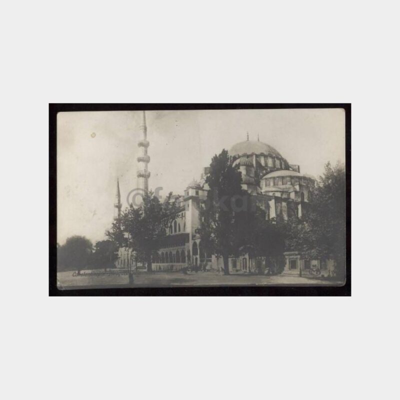 1928 Süleymaniye Camii Görünüş Damgalı Kart