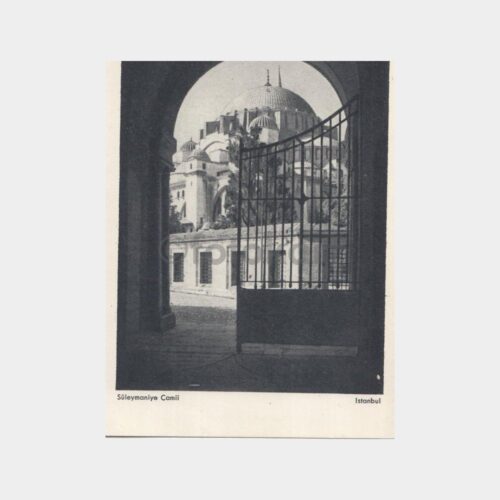 1958 Süleymaniye Camii Görünüş Kartpostal