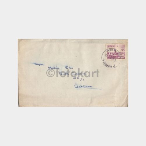 1960 Teknik Üniversite Damgalı Pullu Zarf