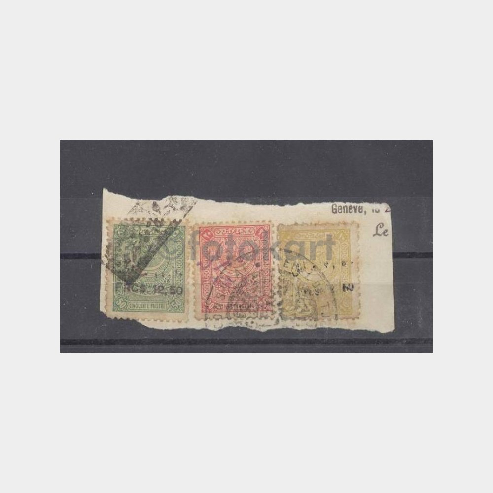 1926 Türk Cenevre Kons. Damgalı Fiskal Pullar