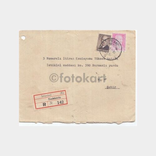 Türk Posta Tarihi Konulu Zarf