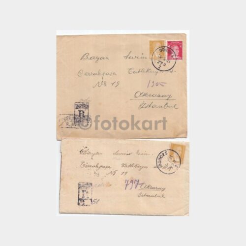 Türk Posta Tarihi Konulu Zarf (Gördes 2 Zarf)