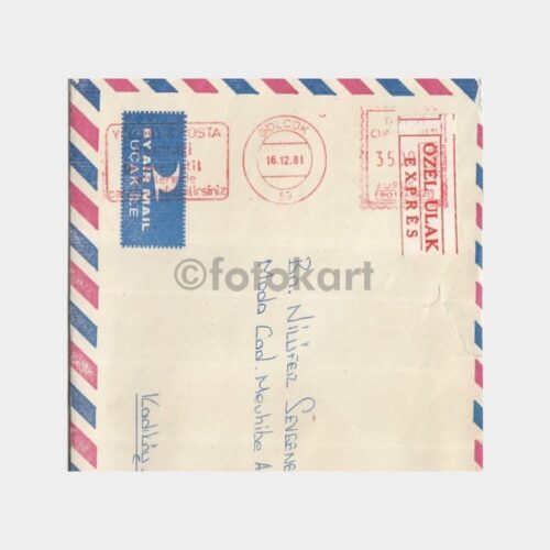 Türk Posta Tarihi Konulu Zarf (Gölcük Özel Ulak)