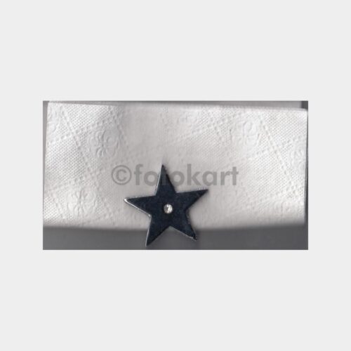 Yıldız Motifli Madeni Tek Peçetelik Obje