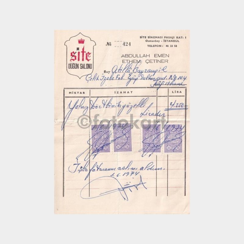sisli-site-dugun-fatura