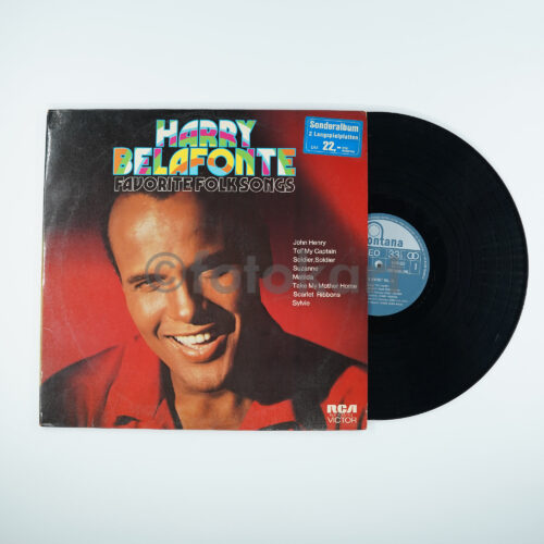 Harry Belafonte - Favorite Folk Songs 2 LP Plak