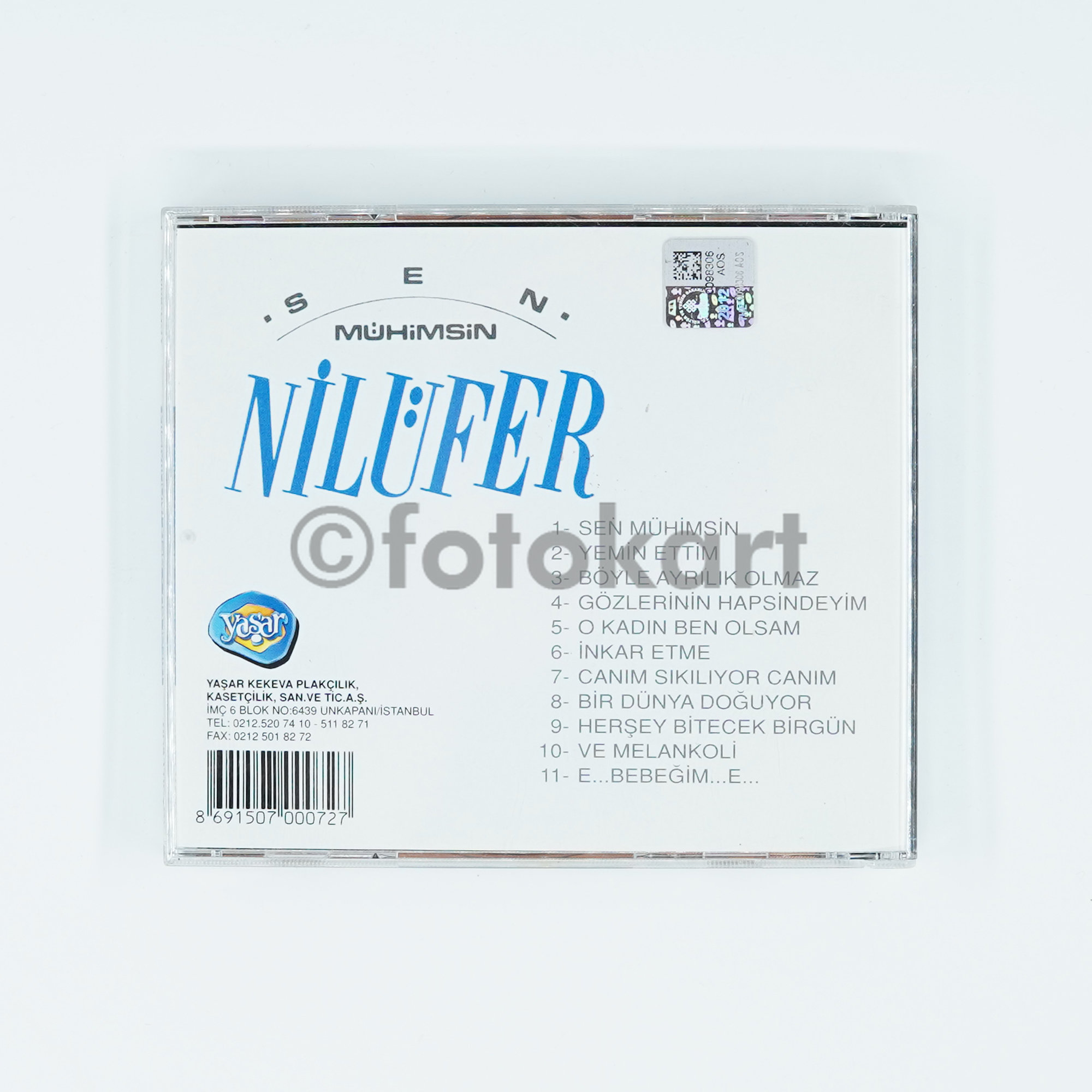 Nilüfer - Sen Mühimsin CD - Görsel 2