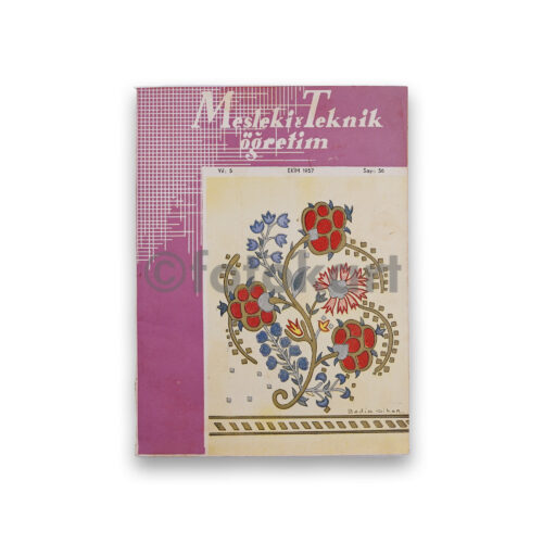 Meslek ve Teknik Öğretim Dergi, 1957 Ekim Sayı 56
