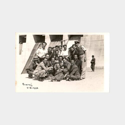 1937 Ankara Barajda Grup 2 Adet Fotoğraf