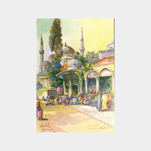 Eski İstanbul Görünüm Tebrik Kartı