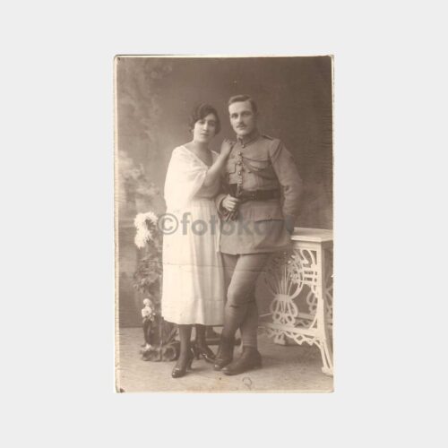 Evli Çift - Kadın ve Asker Stüdyo Fotoğraf
