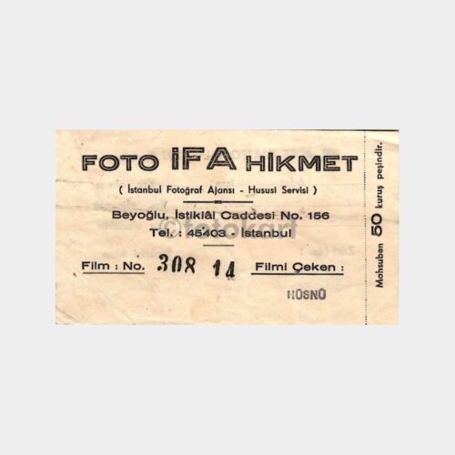 Foto İFA Hikmet Avans Makbuzu