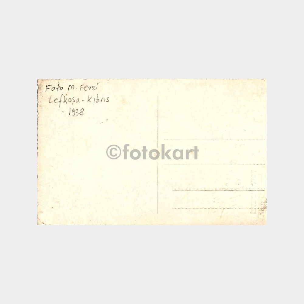 1938 Foto M. Fevzi Lefkoşa Kıbrıs Bay Fotoğraf - Görsel 2