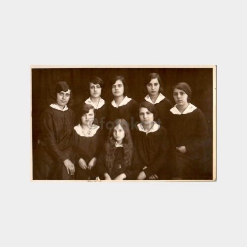 1930 Foto Sedat İzmir Kız Öğrenciler Fotoğraf