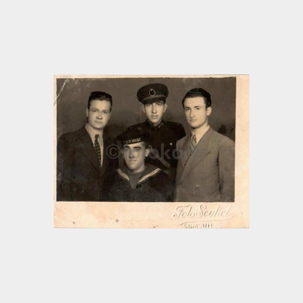 1941 Foto Şevket Samsun Askerler Fotoğraf