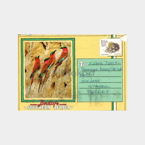 1991 Güney Afrika Kuşlar Kartpostal