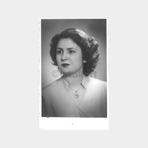 1954 Güzel Kadın Portre Fotoğrafı