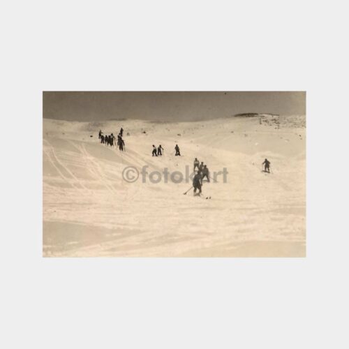 1936 Isparta Davras Kayak Merkezi Nadir Fotokart