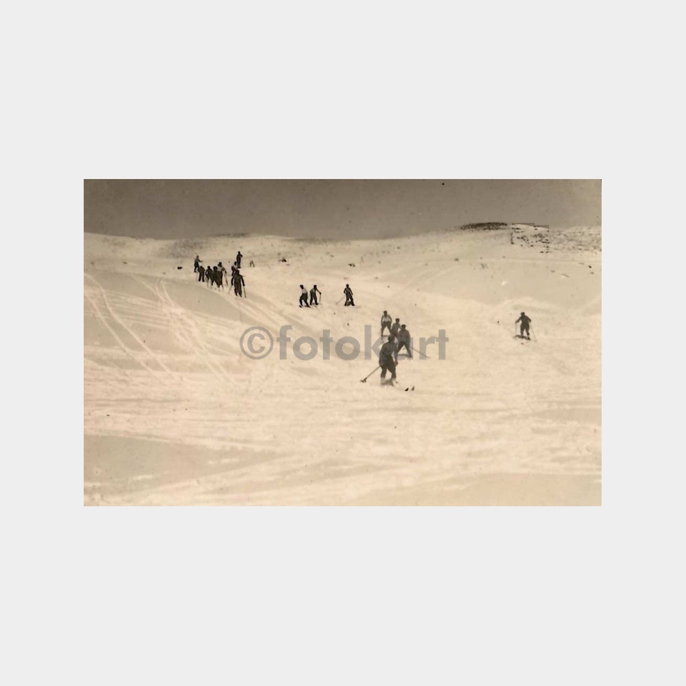 1936 Isparta Davras Kayak Merkezi Nadir Fotokart