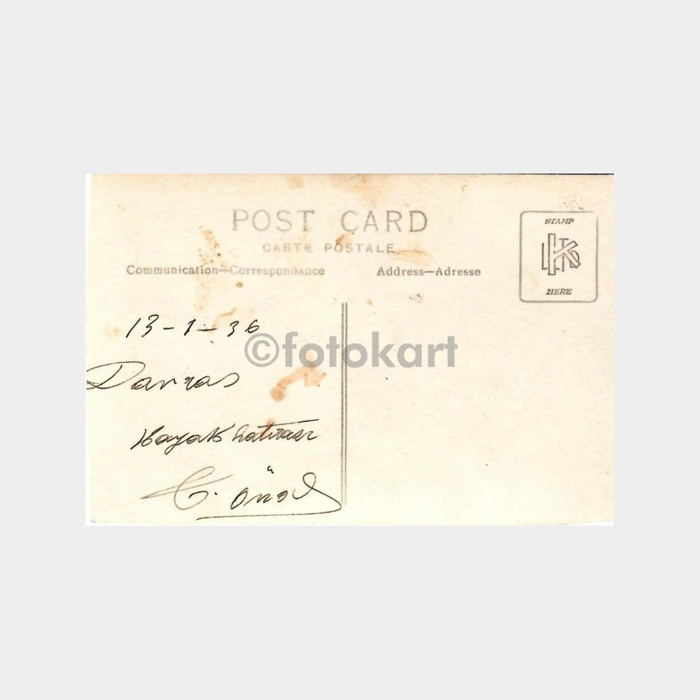 1936 Isparta Davras Kayak Merkezi Nadir Fotokart - Görsel 2