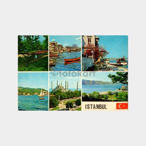 İstanbul 6 Görünüş Kartpostal