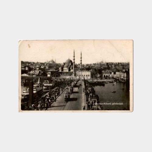 İstanbul Galata Köprüsü Nadir Fotokart