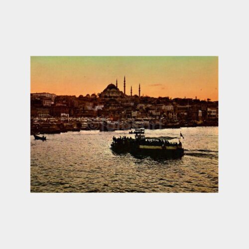 İstanbul Gün Batımı Kartpostal
