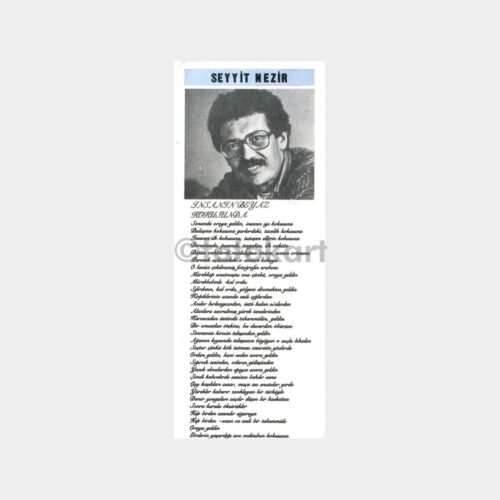 Seyyit Nezir - Broy Yayınları Şiir Kartı