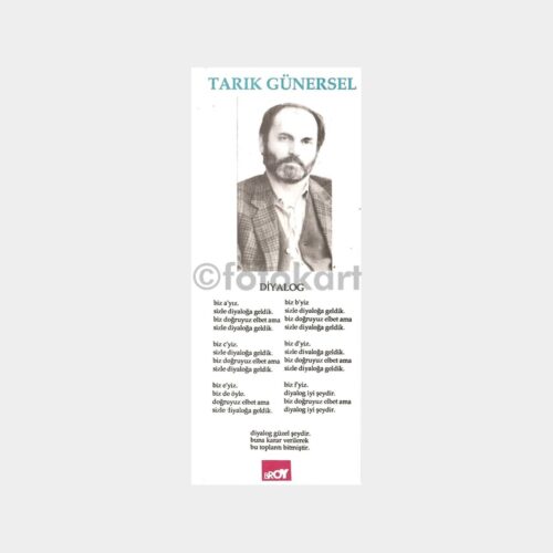 Tarık Günersel - Broy Yayınları Şiir Kartı