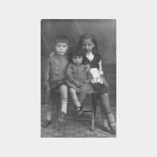 1933 Üç Güzel Çocuk Fotoğraf