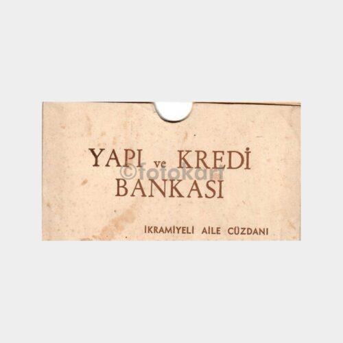 Yapı Kredi Bankası Hesap Cüzdan Kabı