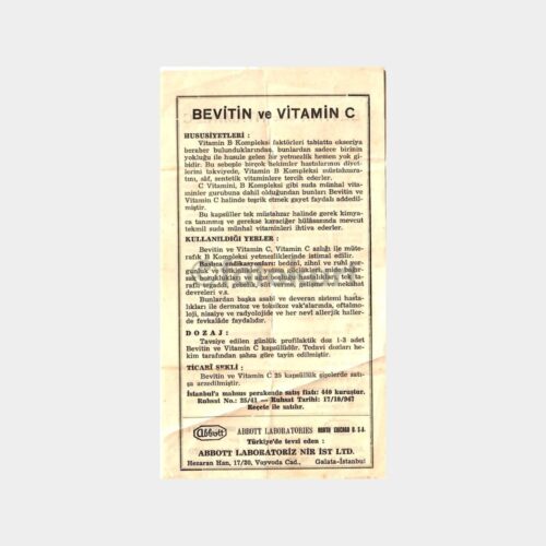 Abbott İlaç - Bevitin Vitamin Prospektüsü